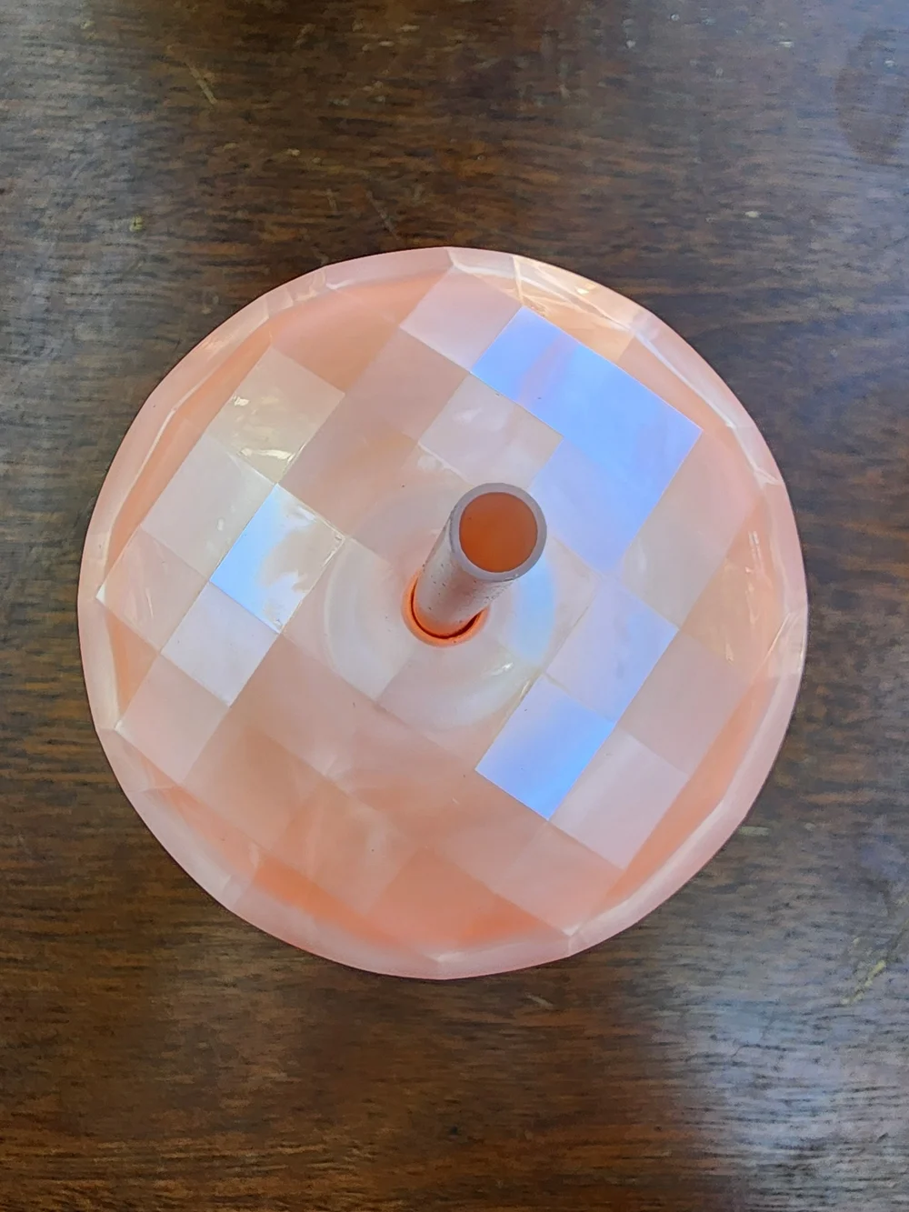 NWT Starbucks Summer 2021 Peach Pearl Kaleidoscope Dome Tumbler Venti 24oz